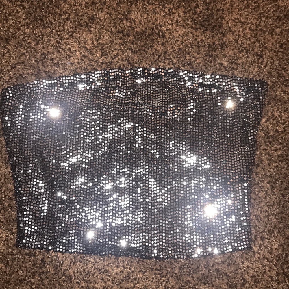 Sparkly tube top